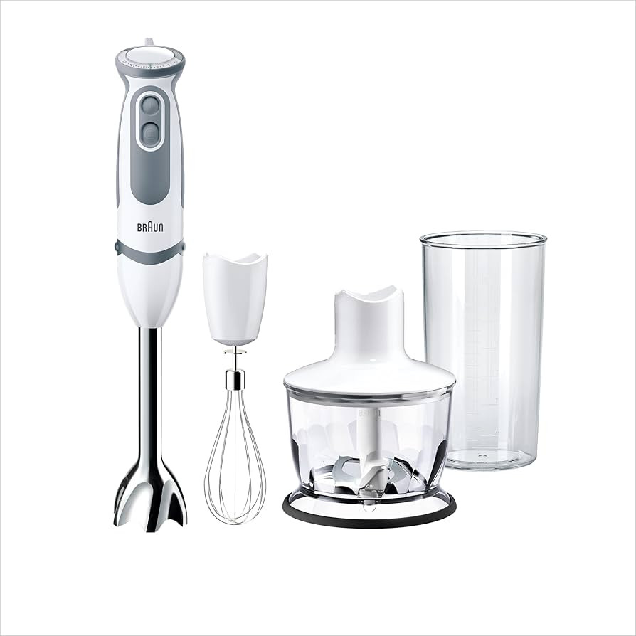 Braun Stabmixer MQ 5235WH Stabmixer – MultiQuick 5 Vario Pürierstab mit Edelstahl Mixfuß, 100... | Amazon (DE)