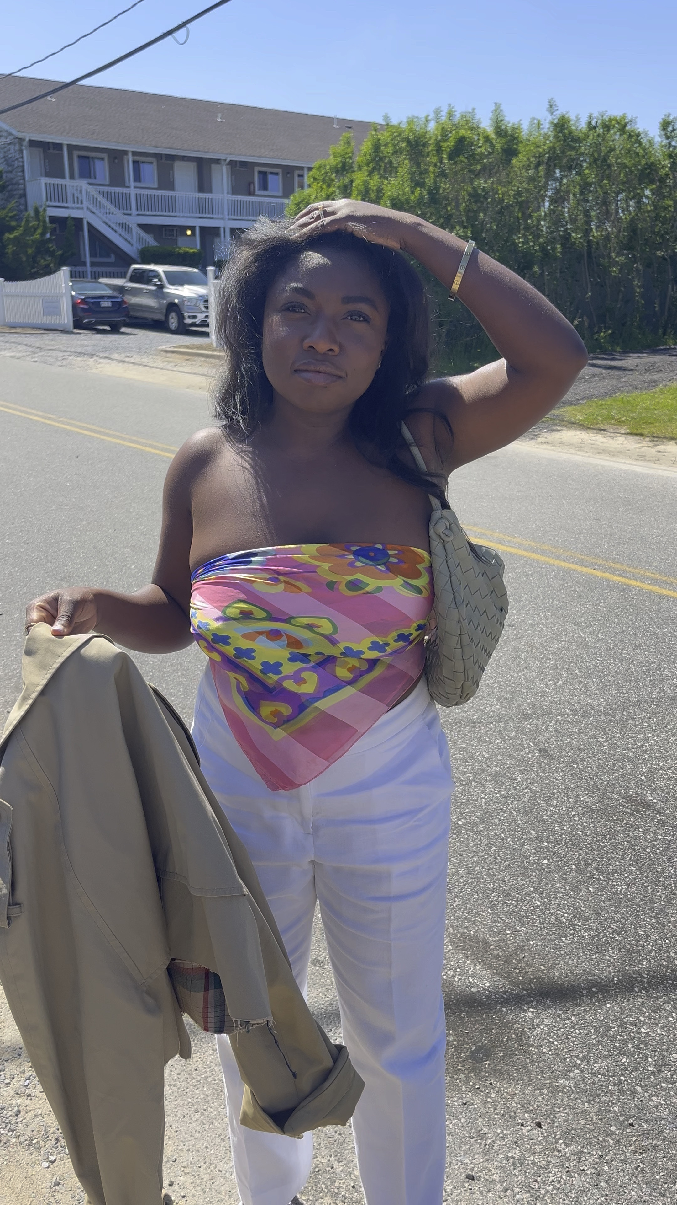 Pair any silk scarf with linen pants for this look. Similar styles linkedd

#LTKTravel #LTKStyleTip