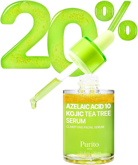 PURITO Azelaic Acid 10% + Kojic Acid + Tea Tree Facial Serum | for Acne & Marks, Breakouts | High... | Amazon (US)