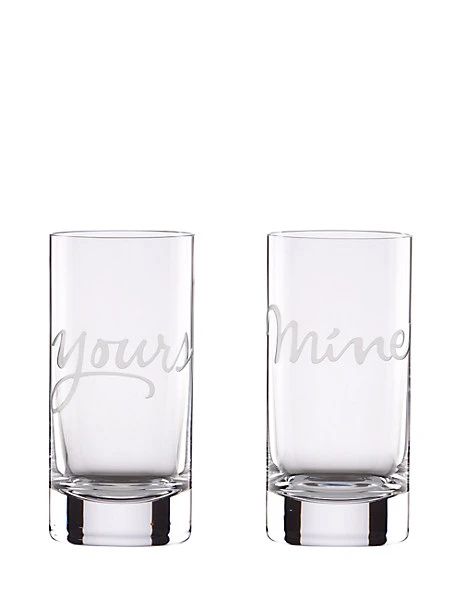 two of a kind yours and mine highball set | Kate Spade (US)