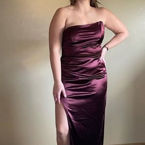 Strapless Maroon Red Windsor Gown NWT | Poshmark