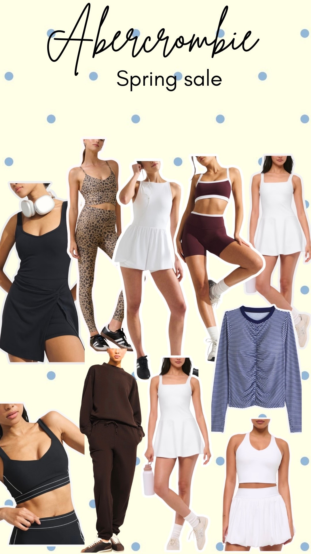 Abercrombie spring sale! All of these activewear pieces plus dresses are 25% off plus another additional 25% off with code AFLTK

#LTKootd #LTKSpringSale #LTKSeasonal