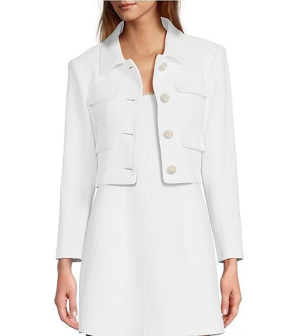 Antonio Melani Rita Tweed Notch Collar Long Sleeve Jacket | Dillard's | Dillard's