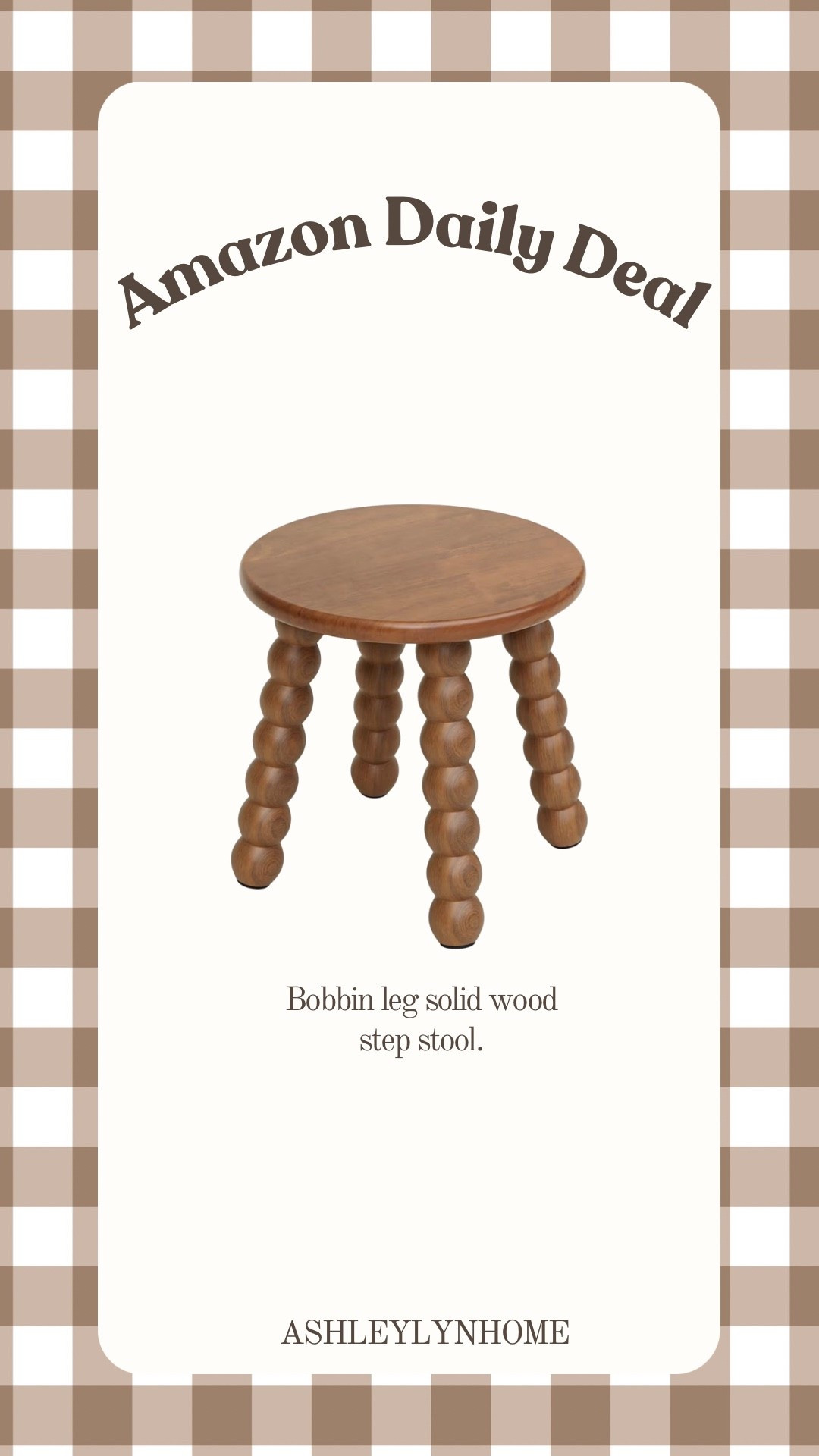The bobbin leg solid wood stool is on sale right now.

#LTKSaleAlert #LTKHome