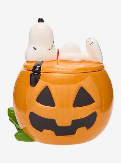 Peanuts Snoopy Jack-o-Lantern Cookie Jar — BoxLunch Exclusive | BoxLunch