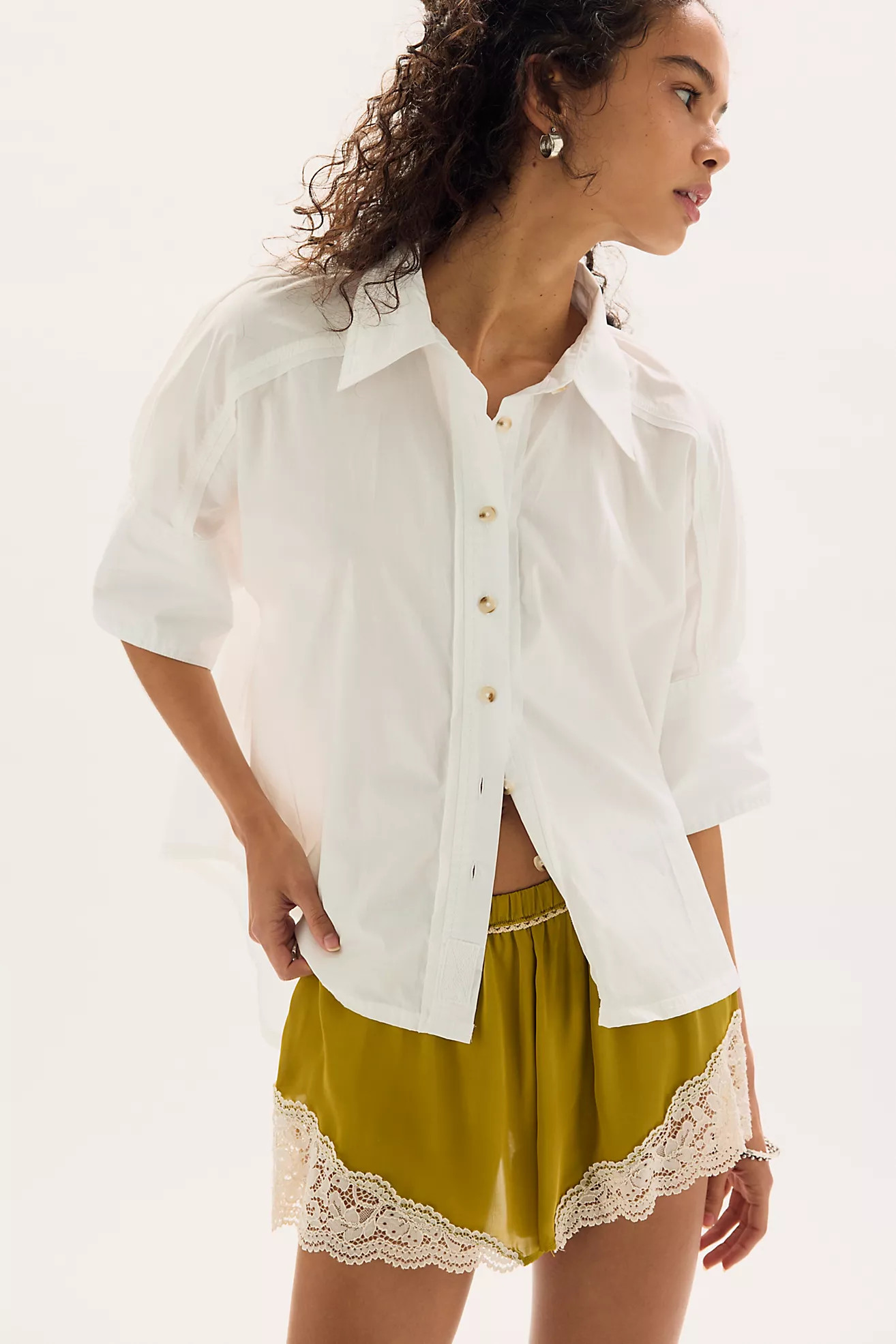 We The Free Seaside Cotton Button Down | Free People (Global - UK&FR Excluded)