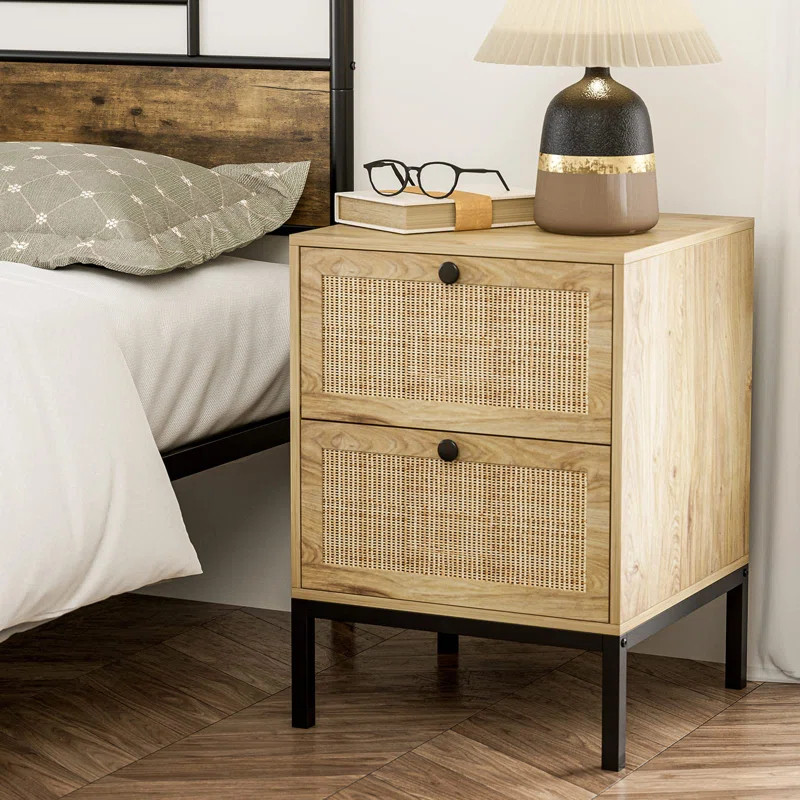 Manel Wicker / Rattan Nightstand | Wayfair North America