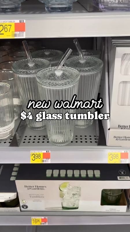 NEW WALMART $4 ribbed glass tumbler!!! This is gonna go viral!

#walmarthome #walmartfinds #newatwalmart #walmartmusthave #viralwalmart

#LTKVideo #LTKHome #LTKFindsUnder100