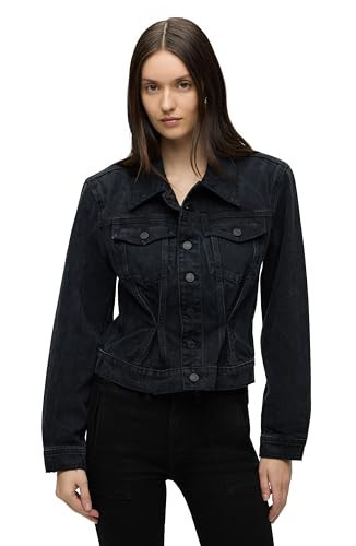 HUDSON Women's Cinched Waist Denim Jacket, Dark Night | Amazon (US)