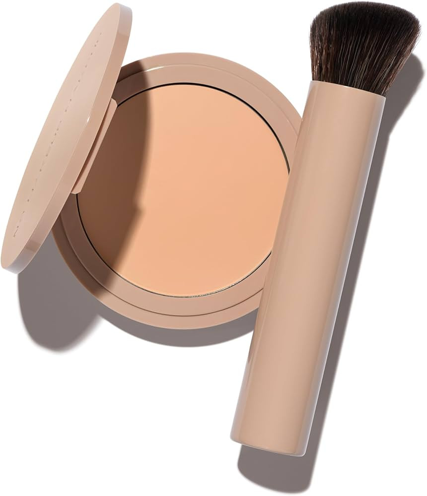 No Makeup Makeup Foundation + Brush Duo, Cream-Balm Formula Conceals, Corrects and Camouflages wi... | Amazon (US)