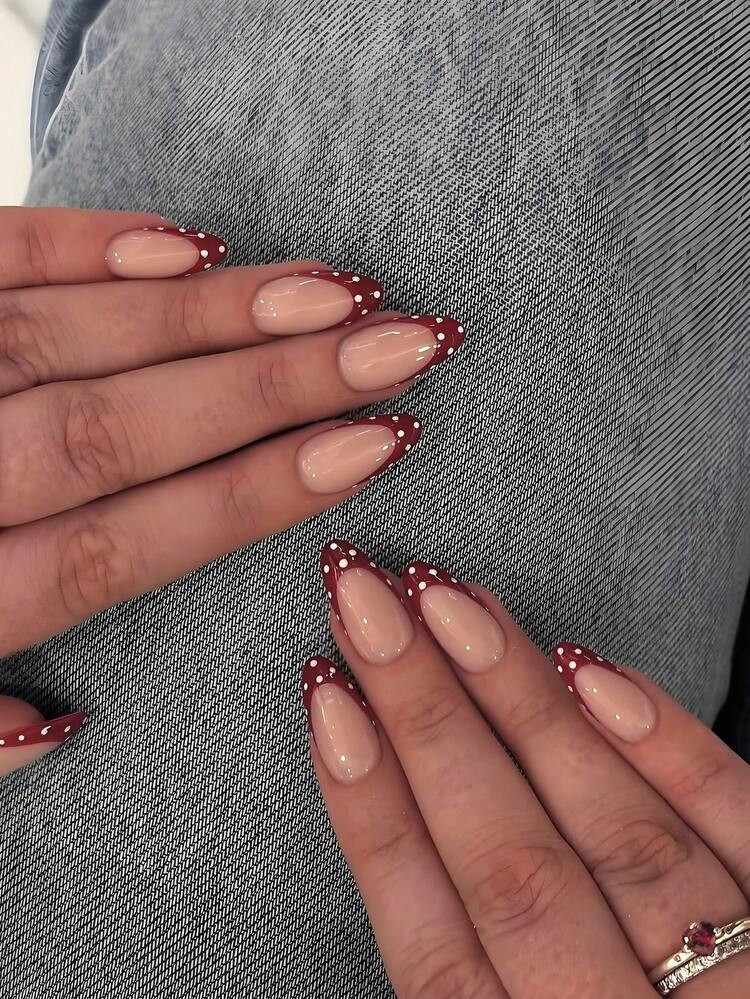 Red French Polka Dot Design | SHEIN