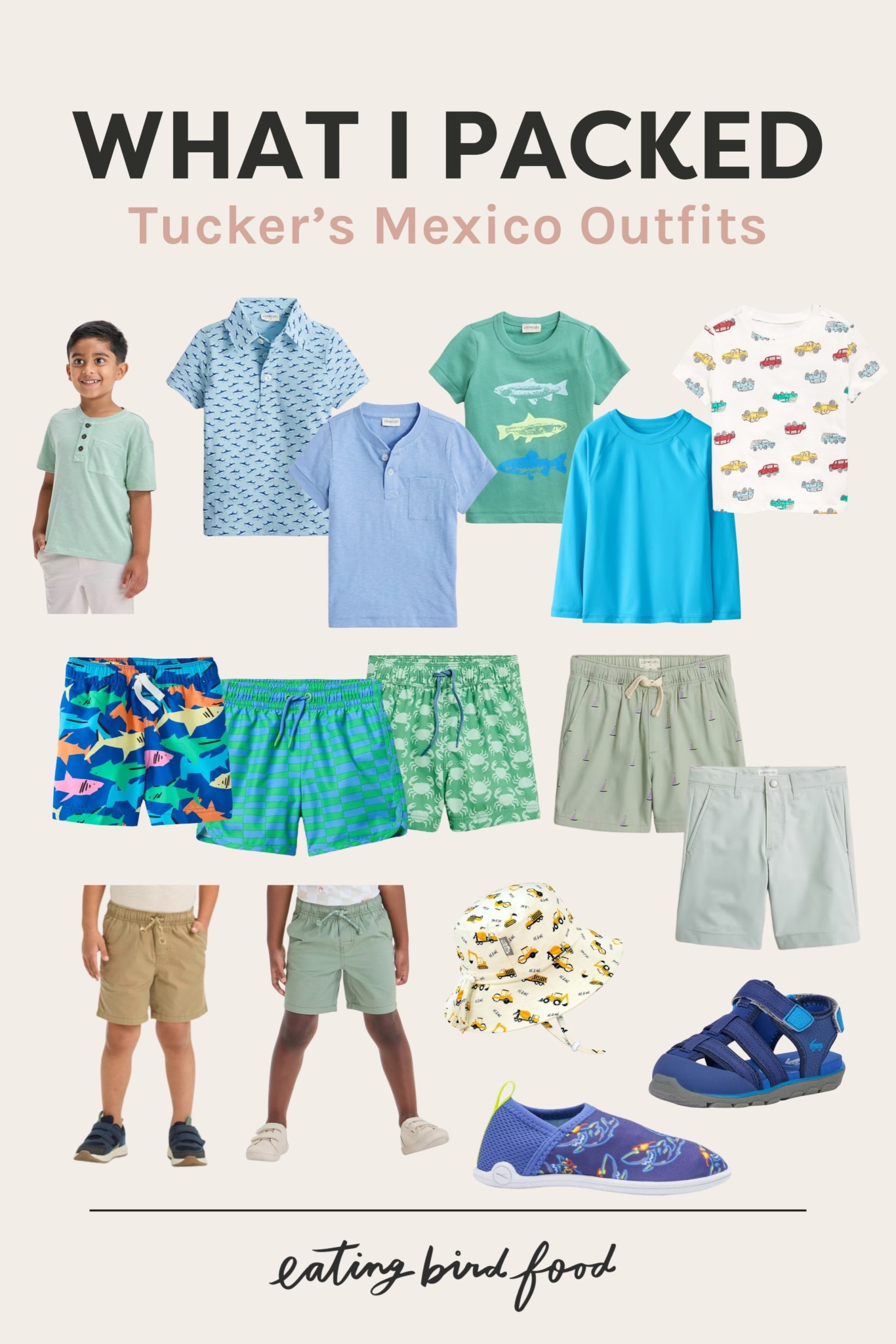 What I packed for Tucker | Mexico Outfits | Toddler Boy Vacation Outfits 

#LTKKids #LTKFindsUnder50 #LTKFindsUnder100