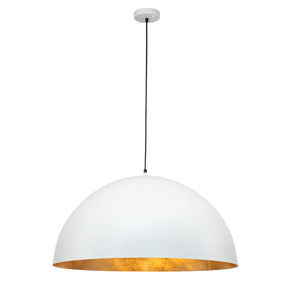 Zicbol 3 -Light White Industrial Dome Large Hanging Pendant light | PD1045131 | Lowe's
