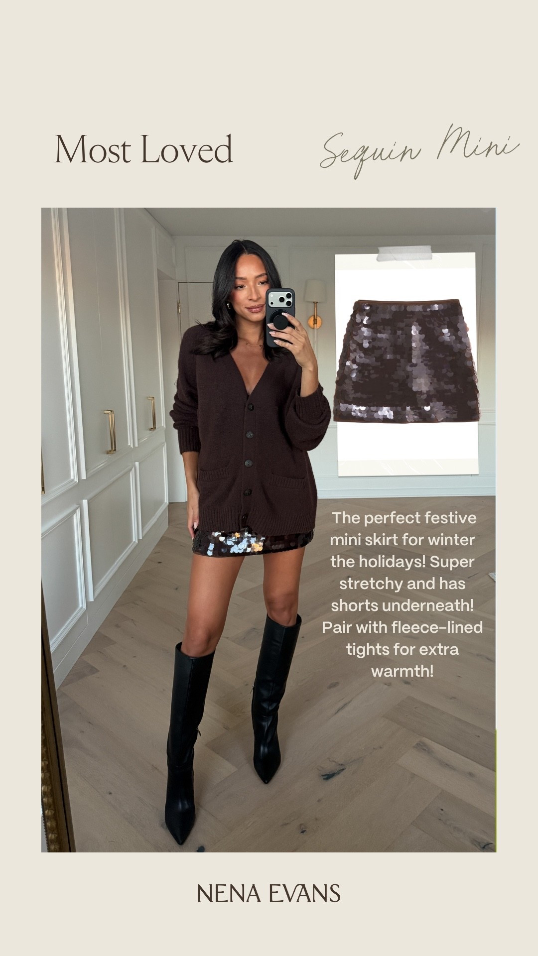 25% OFF Select Styles + an extra 25% OFF in APP with code GIFTSFORYOU!! Wearing size M v-neck cardigan and size M sequin mini skort 

Holiday outfit
Holiday party outfit 
Winter outfit 
Winter fashion 
Abercrombie code 
Abercrombie sale 
Cardigan outfit 
Sequin mini

#LTKFindsUnder100 #LTKSaleAlert #LTKHoliday