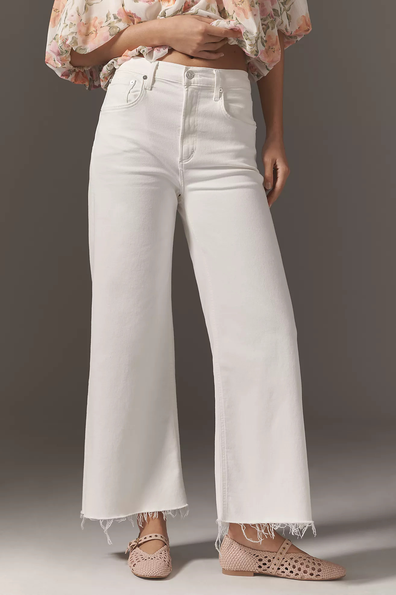 Citizens of Humanity Lyra High-Rise Crop Wide-Leg Jeans | Anthropologie (US)