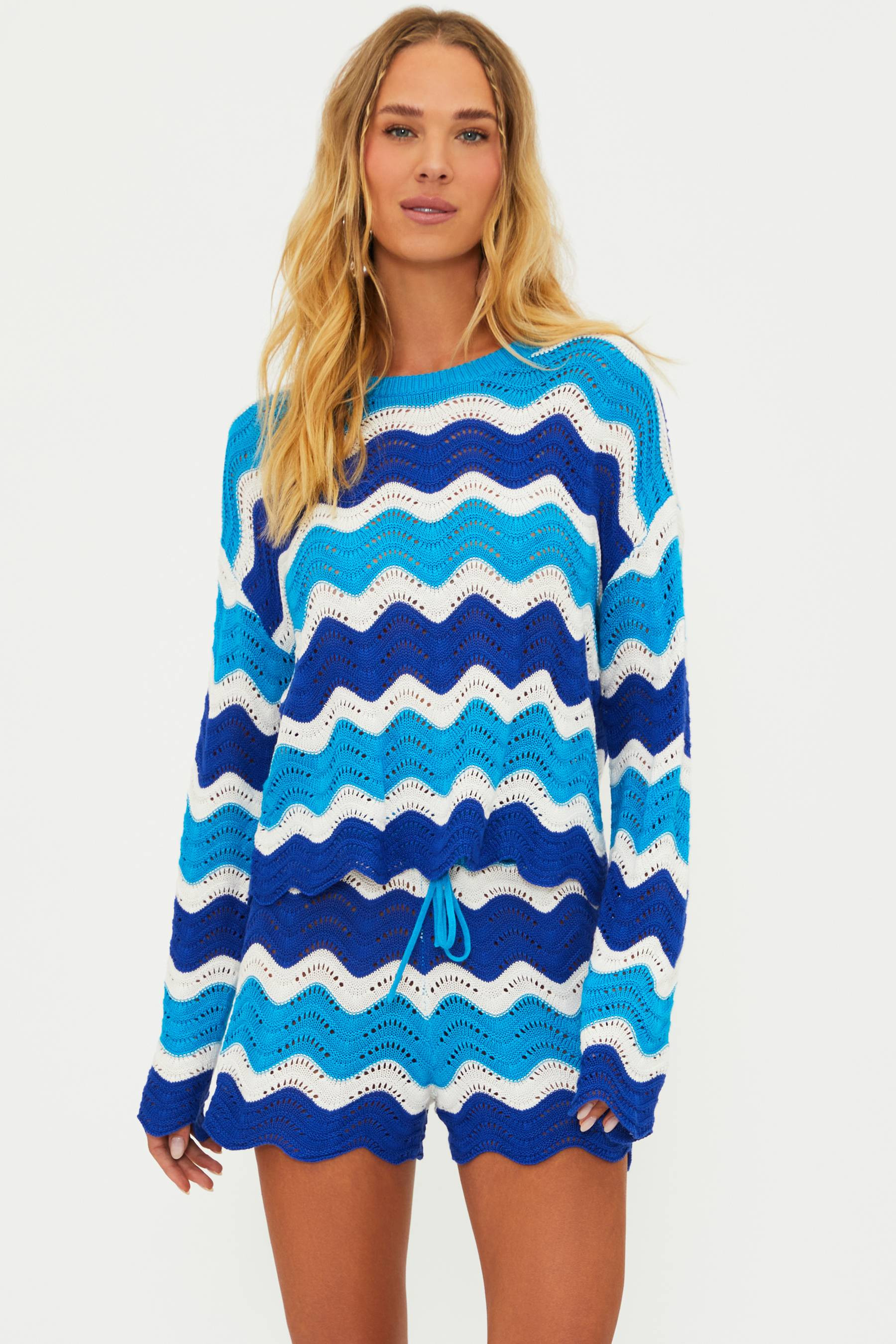 Beach Sweater Riviera Waves | Women's Sweaters | Beach Riot | Beach Riot