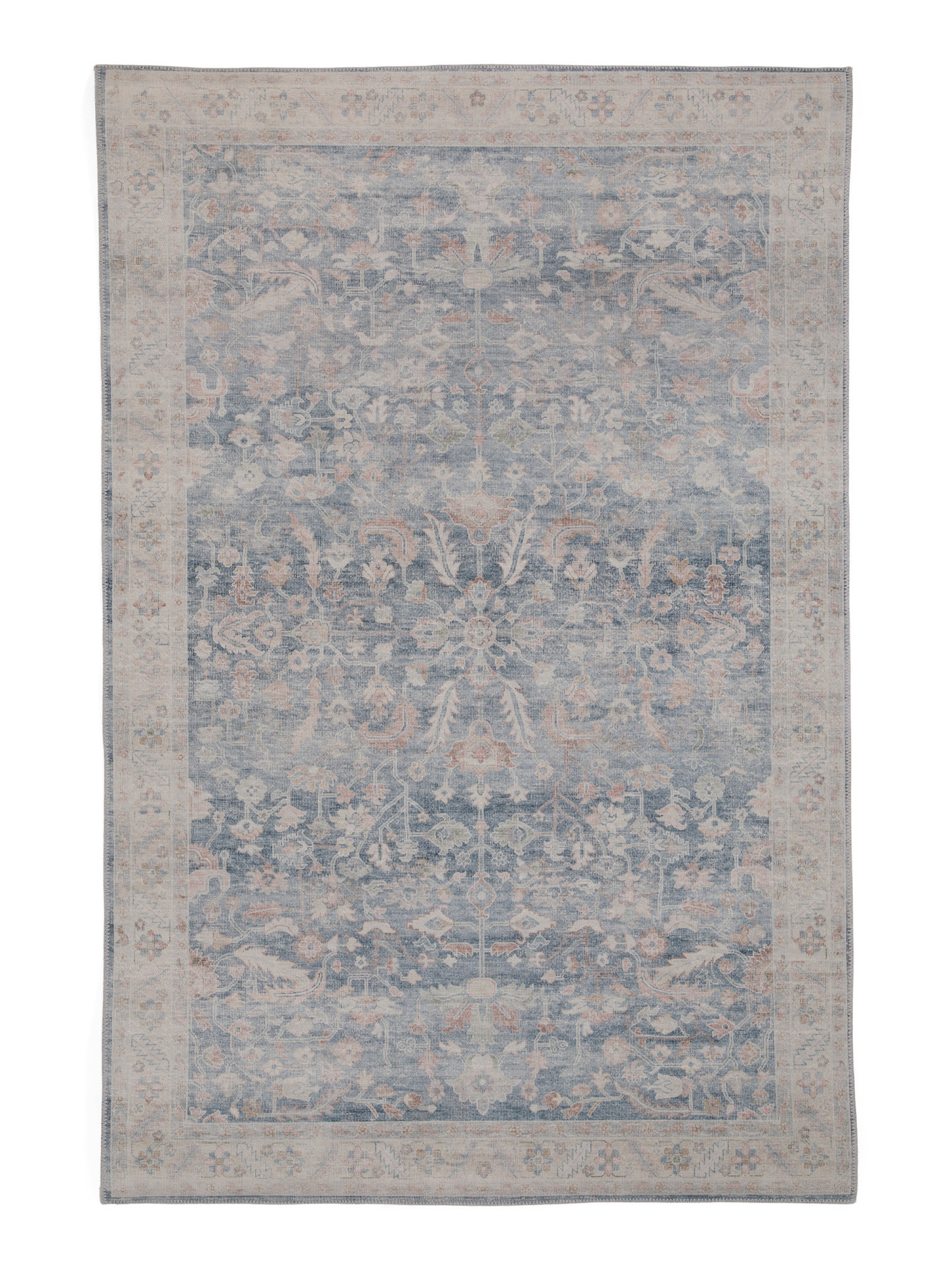 Vintage Look Flat Weave Area Rug | TJ Maxx