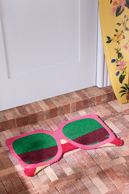 Sunglasses Coir Printed Doormat | Anthropologie (US)