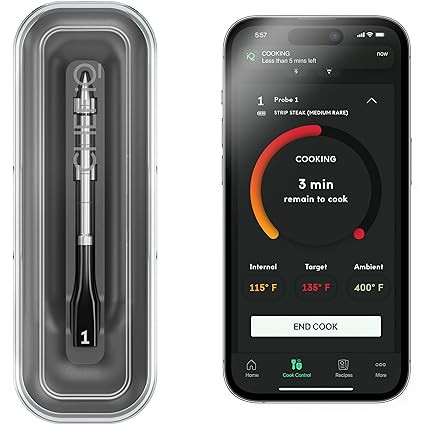 CHEF iQ Sense Smart Wireless Meat Thermometer with Ultra-Thin Probe, Unlimited Range Bluetooth Me... | Amazon (US)