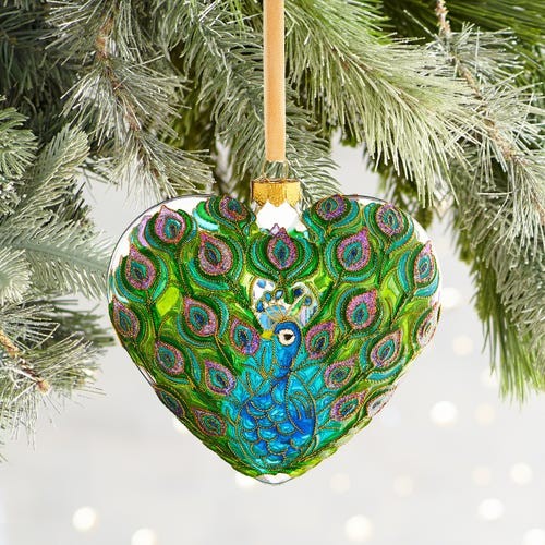 Dazzling Peacock Christmas Tree Decorating Ideas To Brighten Your
