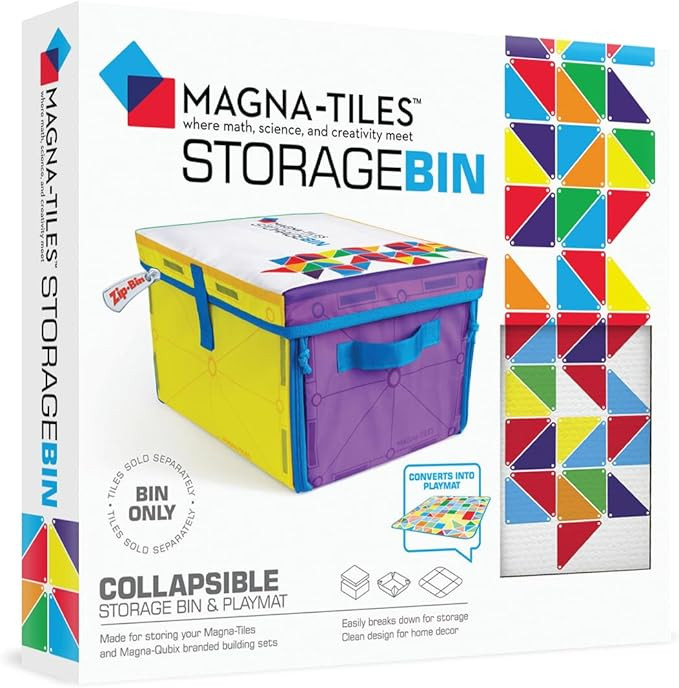 MAGNA-TILES Storage Bin & Interactive Play-Mat, The ORIGINAL Magnetic Building Brand | Amazon (US)