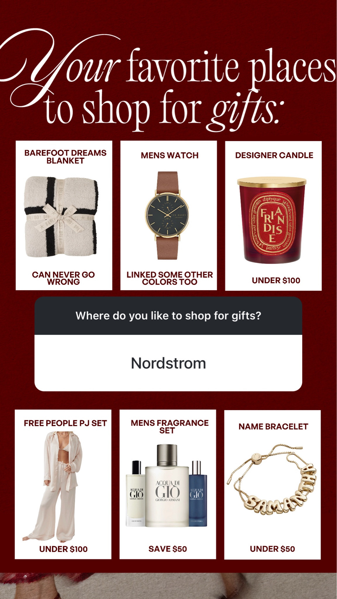 Nordstrom gift ideas✨ #gift #forhim #sale 

#LTKSeasonal #LTKGiftGuide #LTKSaleAlert