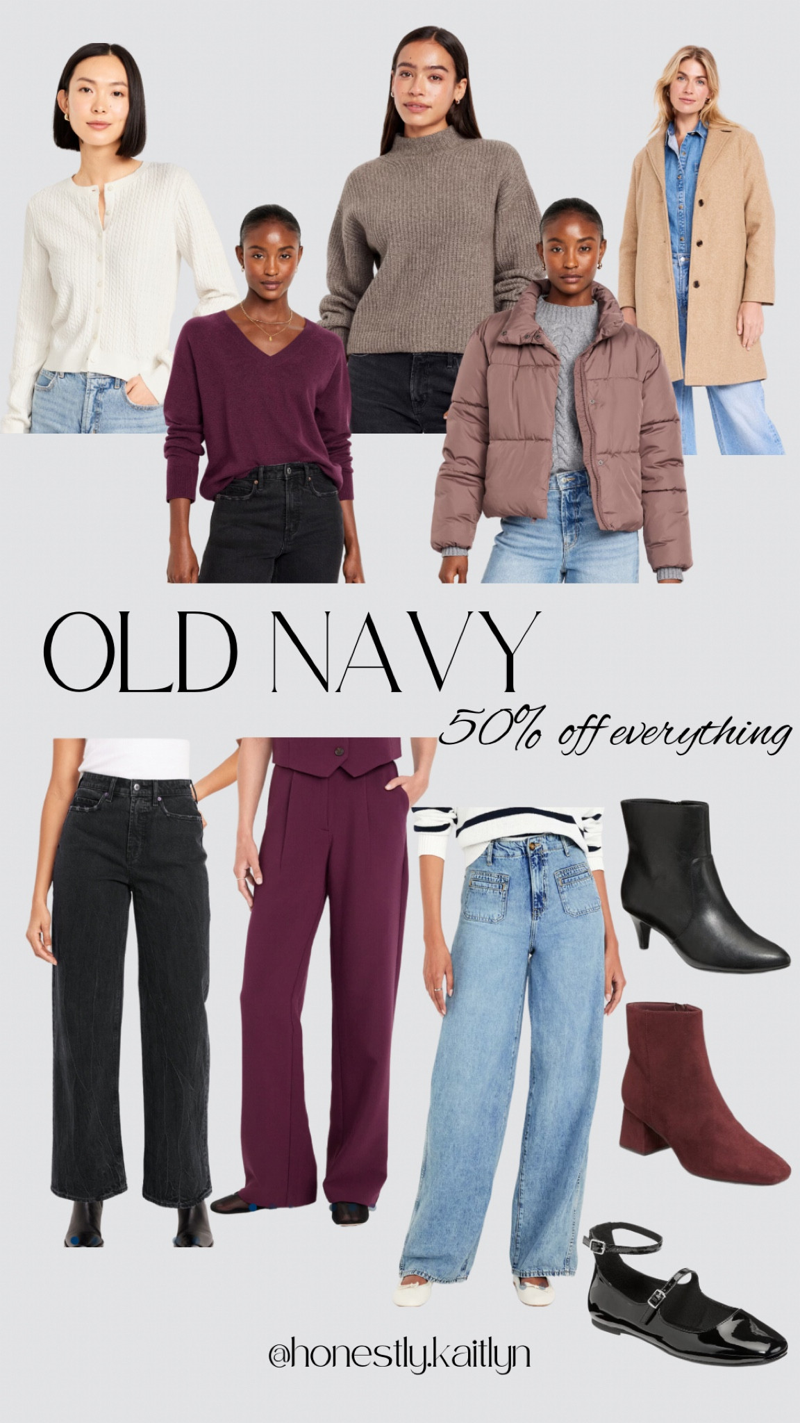 50% off everything at Old Navy for Black Friday! 
fall fashion, trending fashion, women’s style, boots, jeans, sweater, trousers, jackets, ballet flats, sale, style, black friday 

#LTKStyleTip #LTKShoeCrush #LTKSaleAlert