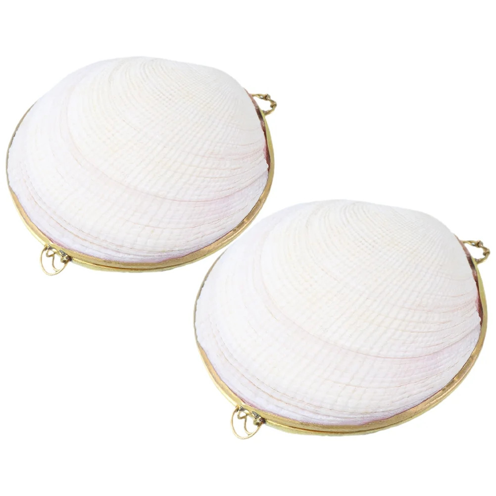 2pcs Natural Shell Earring Organizer for Beach Themed Jewelry | Walmart (US)