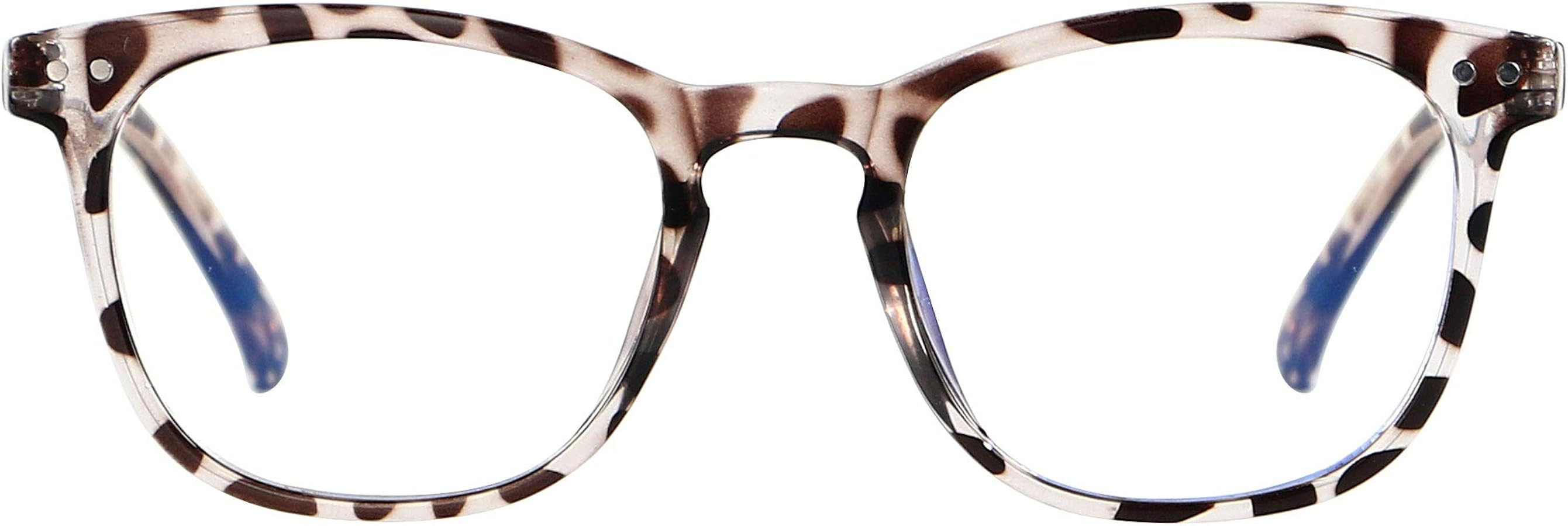 ANDWOOD Blue Light Blocking Glasses Women Men Computer Small Face Frame Bluelight Blocker Teens Square Frame Leopars | Amazon (US)