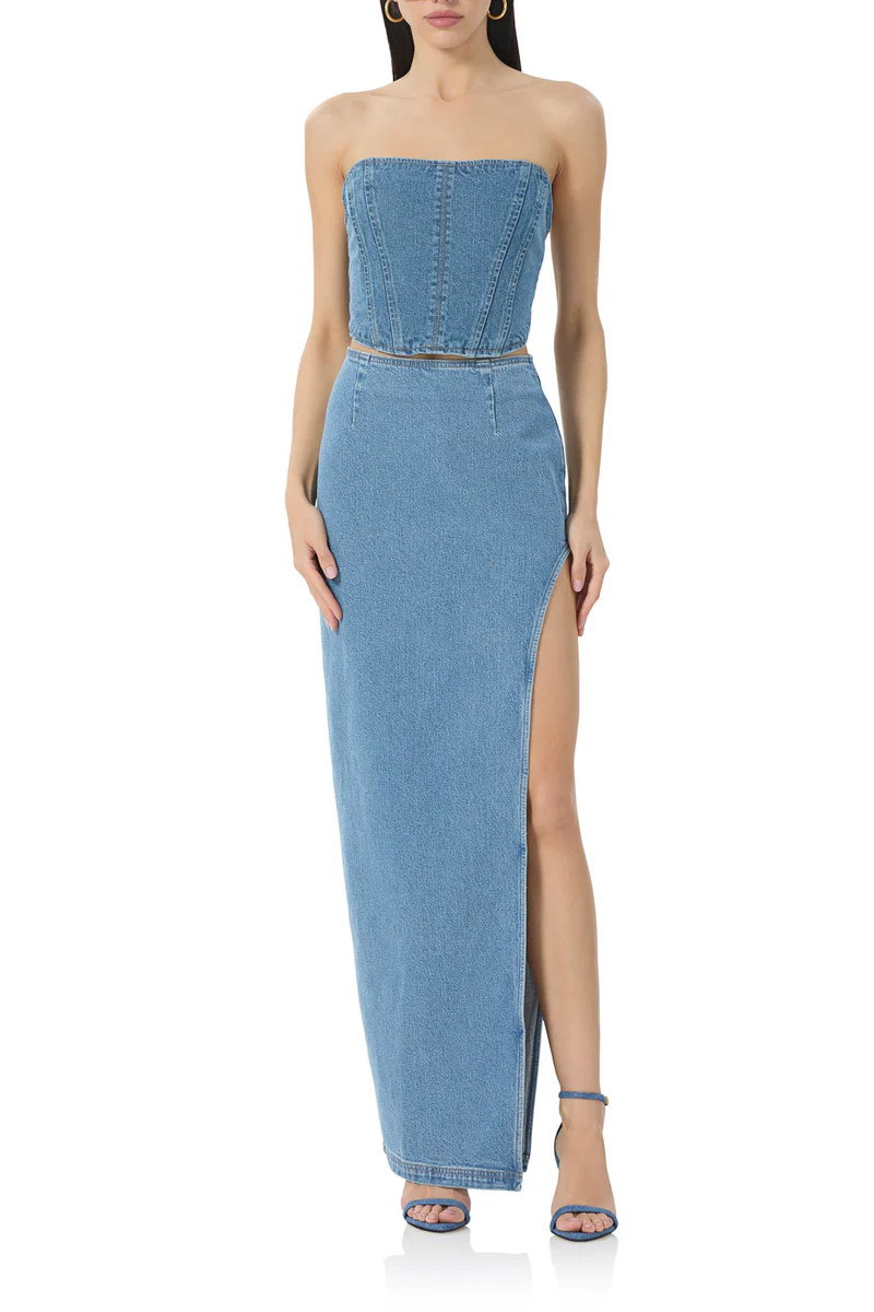 Nadia Maxi Skirt - South Pacific Wash | ShopAFRM