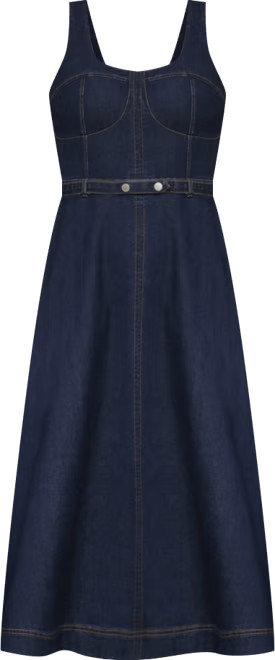 Avec Les Filles Women's Bustier Circle-Skirt Midi Dress - Macy's | Macy's