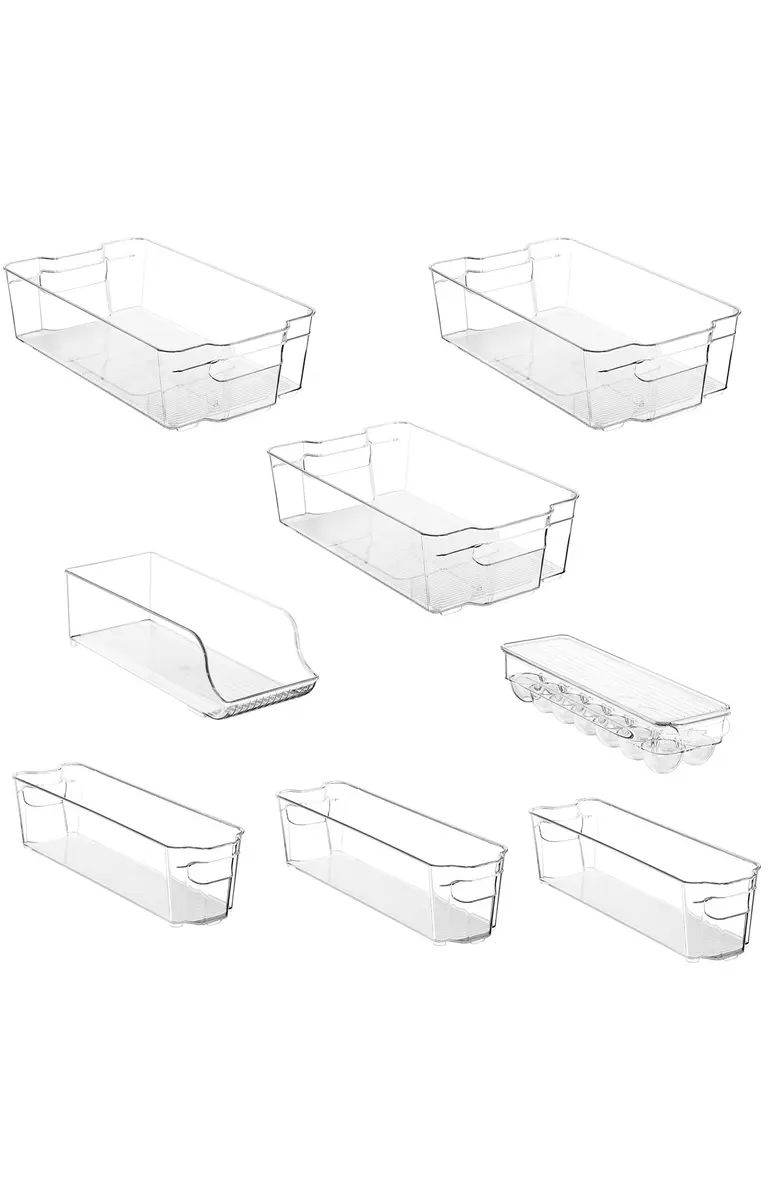 SORBUS Clear 8-Piece Organizer Bin Set | Nordstromrack | Nordstrom Rack