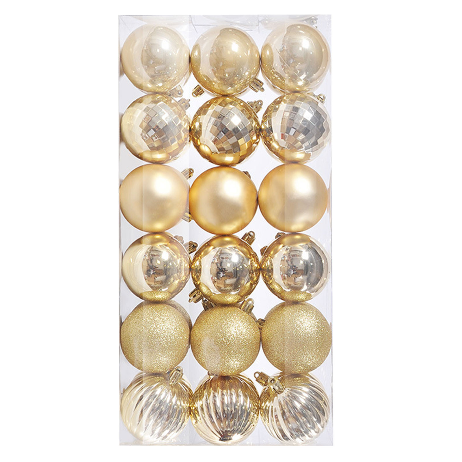 36PCS Christmas Ball Ornaments Shatterproof Rose Gold Christmas Tree Decorations Xmas Tree Balls ... | Walmart (US)