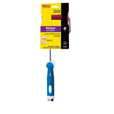 Whizz 4 in. W Mini Paint Roller Frame and Cover Threaded End Smooth to Medium Surfaces | Target