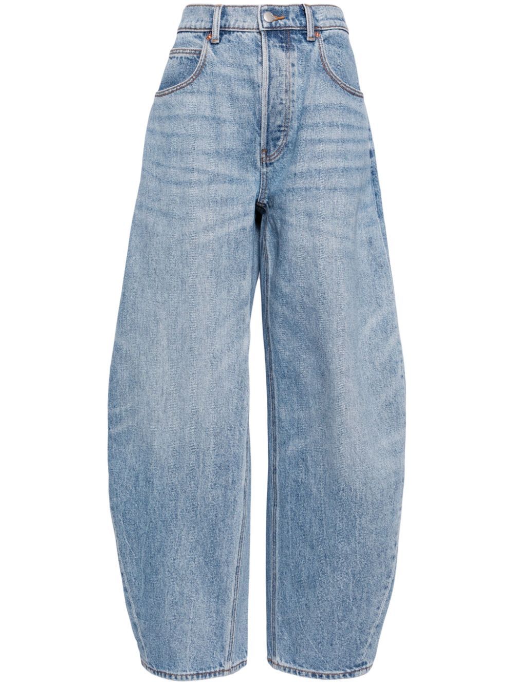 Alexander Wang Rounded wide-leg Jeans - Farfetch | Farfetch Global