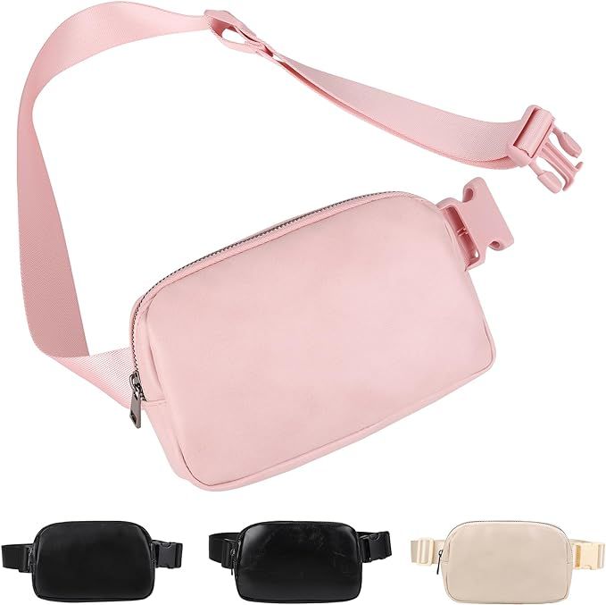 Mini Fanny Pack Belt Bag for Women and Men, Fashionable Waterproof Waist Pack with Adjustable Str... | Amazon (US)