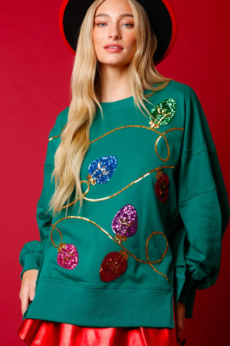 Light Bright Christmas Lights Sweatshirt | Confête