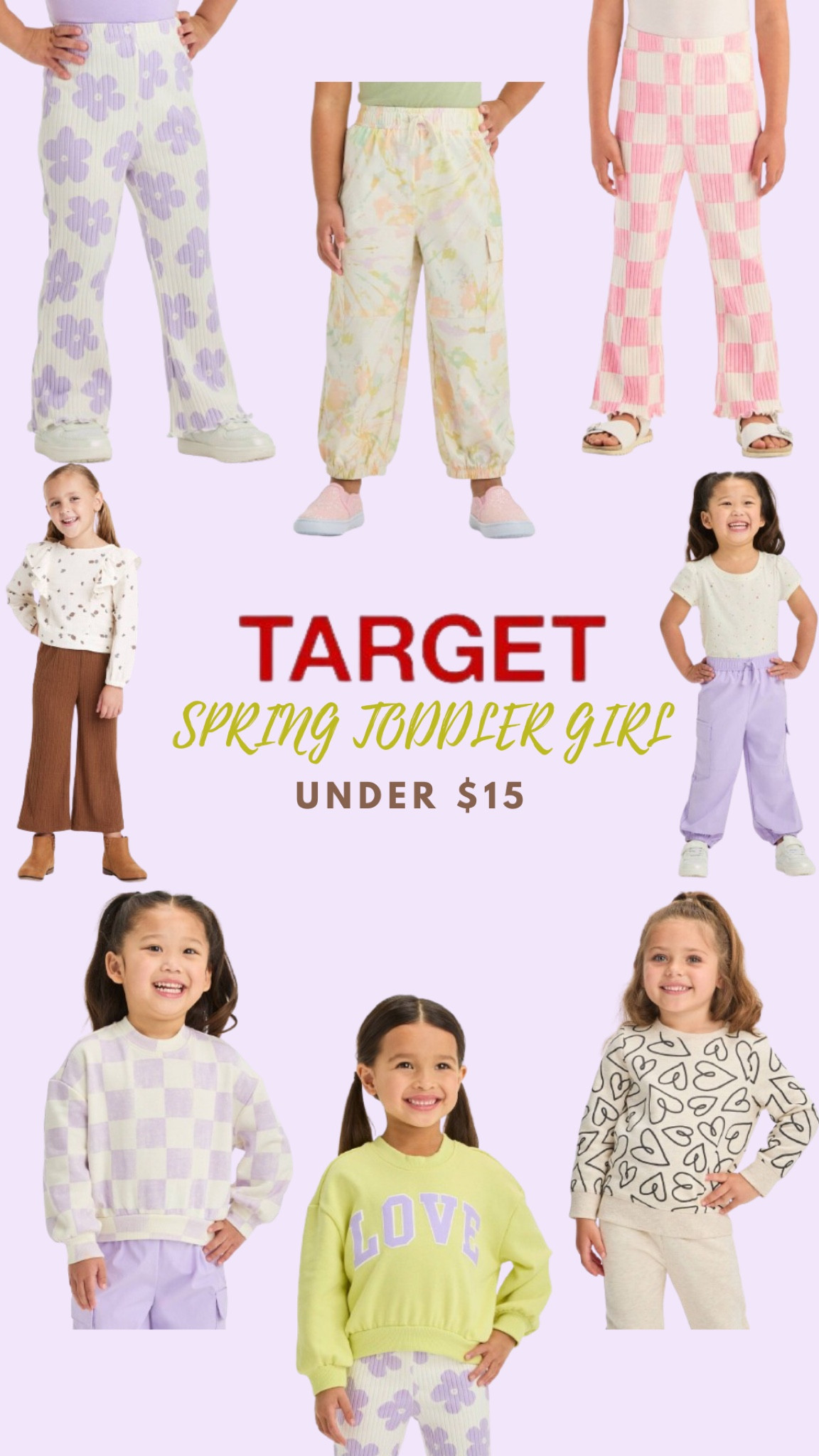 UNDER $15 toddler girl clothes at TARGET 🎯. SPRING VIBES 🍭
Target savings, toddler girl fashion, target style, target for less, target clothes, spring clothes. 

#LTKstyletip #LTKfindsunder50 #LTKSeasonal