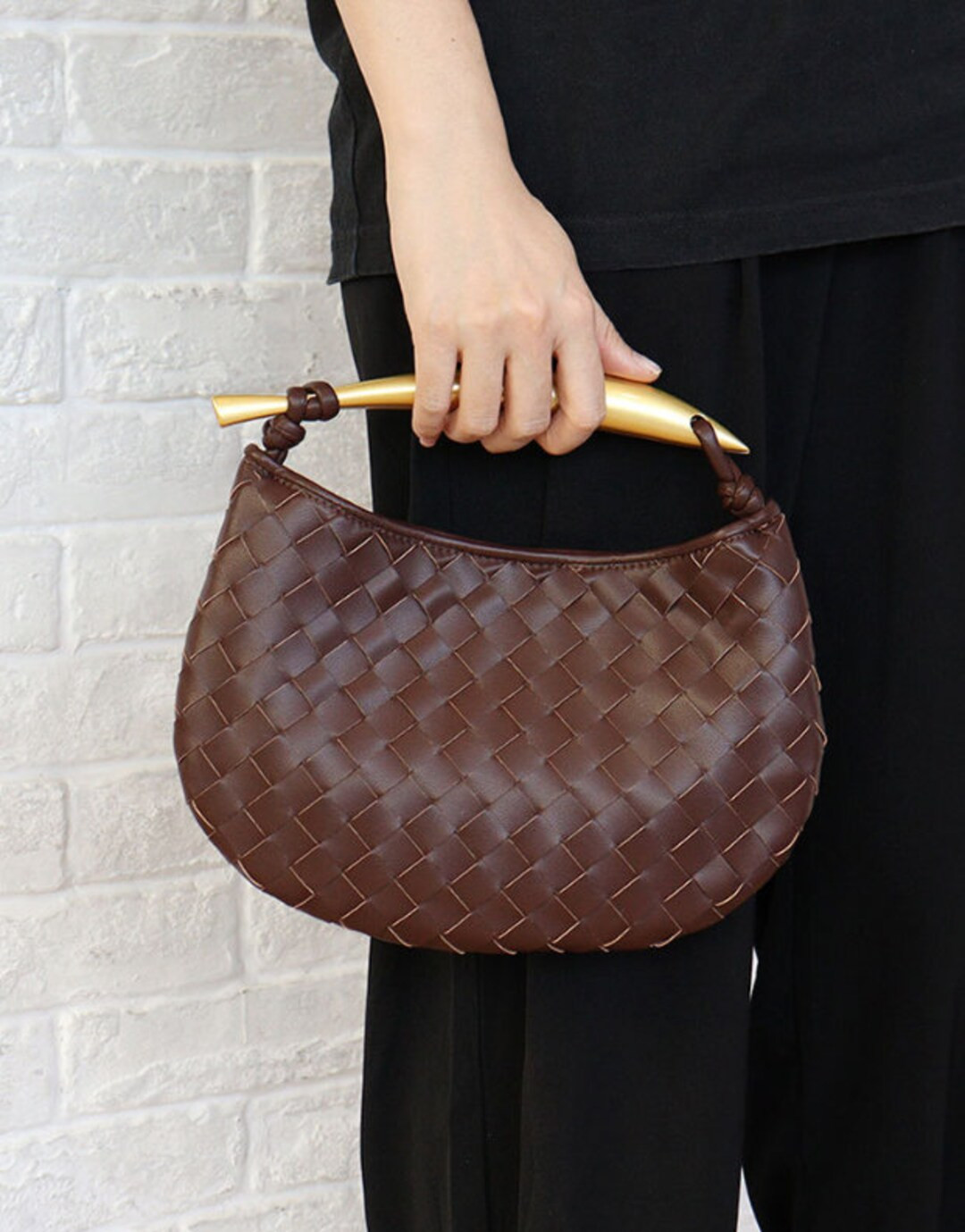 Women Genuine Leather Handbag Fashion Designer Luxury Handle Metal Handbag Brand Soft Leather Eve... | Etsy (US)