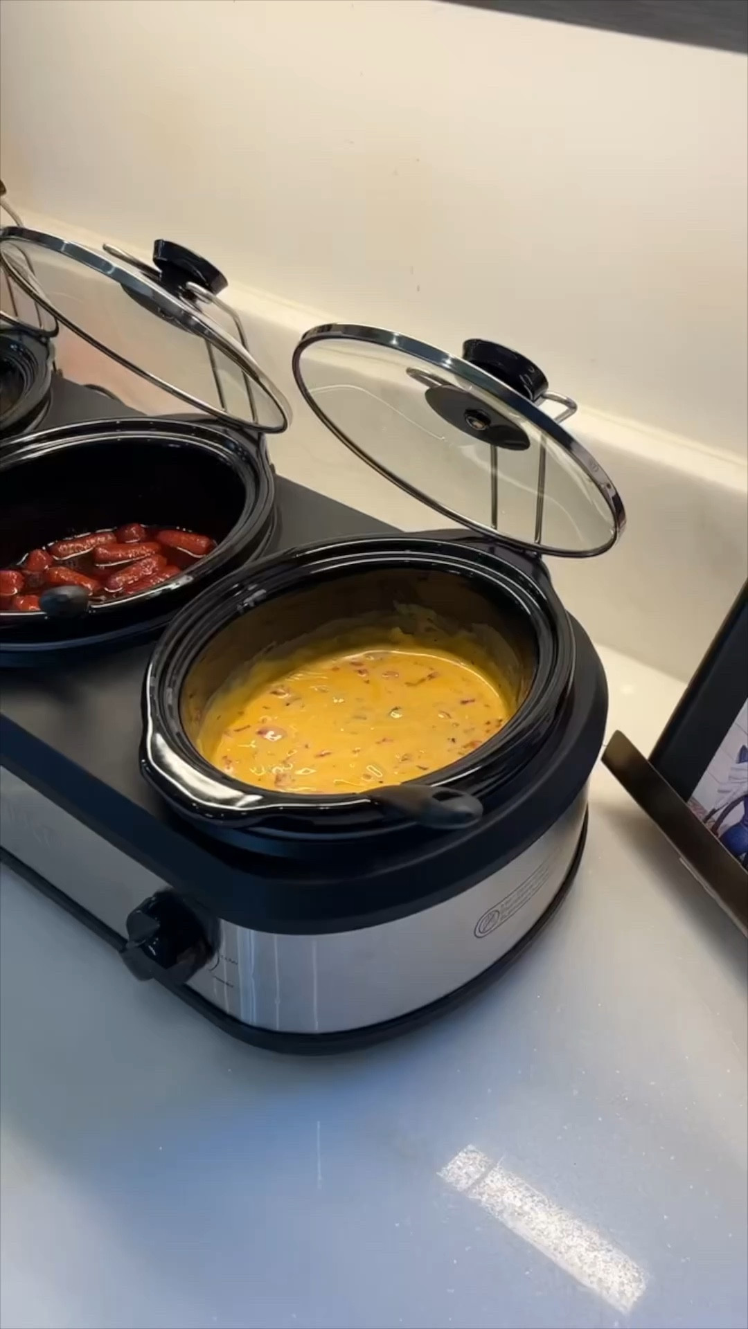 My favorite Triple Slow Cooker.  It’s great for making snacks for appetizers or get togethers! 😋

#LTKHome #LTKFindsUnder100