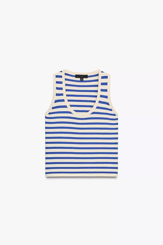 STRIPED KNIT TOP | Zara UK