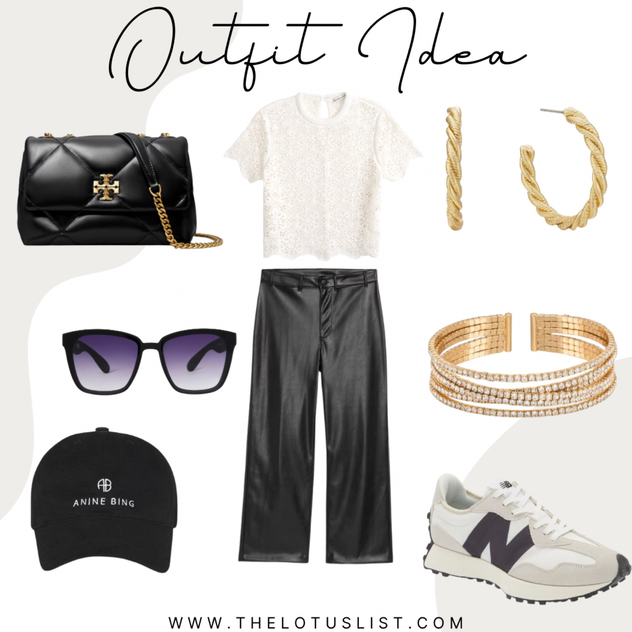 Outfit Idea

Ltkfindsunder100 / ltkfindsunder50 / LTKGiftGuide / ltkmidsize / LTKitbag / LTKshoecrush / outfit idea / spring outfit / spring outfits / outfit ideas / outfit inspo / midsize outfit inspo / it bag / Tory Burch / Tory Burch bag / Tory Burch crossbody bag / black crossbody bag / designer bag / luxury bag / gold hoops / gold twist earrings / gold twist hoop earrings / gold hoop earrings / gold earrings / new balance shoes / new balance sneakers / new balance 327 / sneakers / fashion sneakers / anime bing baseball cap / anime bing hat / baseball cap / baseball hat / hat / leather pants / scalloped sleeves / neutral outfit / white and black / white and black outfit 

#LTKstyletip #LTKsalealert #LTKSeasonal