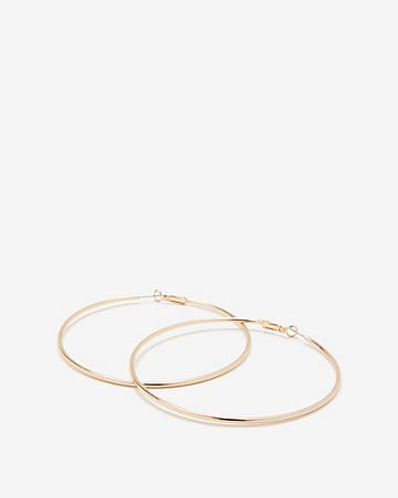 large metal hoop earrings | Express