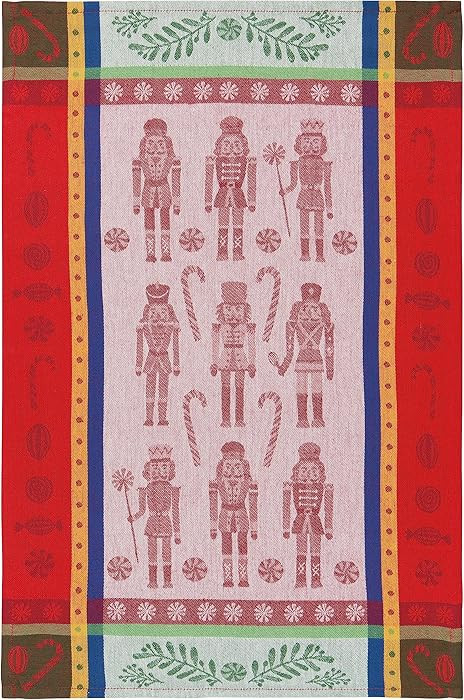 Now Designs Nutcracker Woven Cotton Jacquard Dishtowel W18 x L28in | Amazon (US)