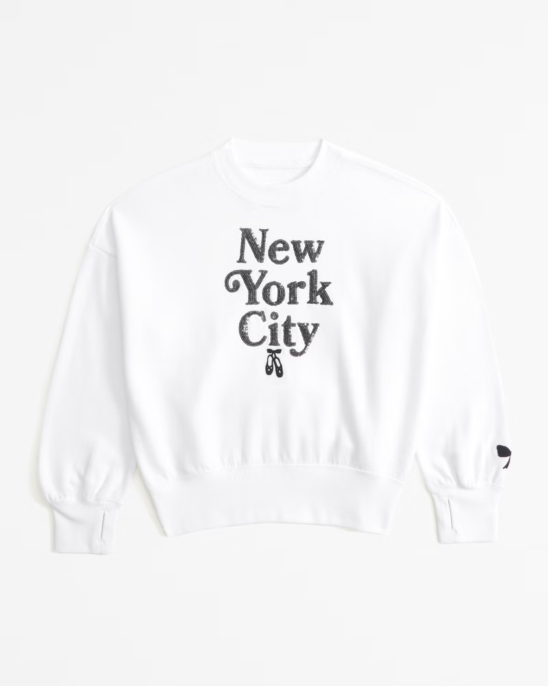 destination wedge crew sweatshirt | Abercrombie & Fitch (US)