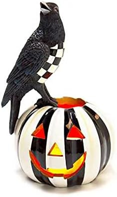 MACKENZIE-CHILDS Courtly Check Crow on Illuminated Pumpkin | Amazon (US)
