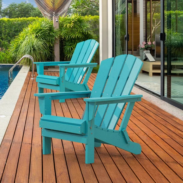 Wolak Plastic/Resin Folding Lightweight Adirondack Chair | Wayfair North America