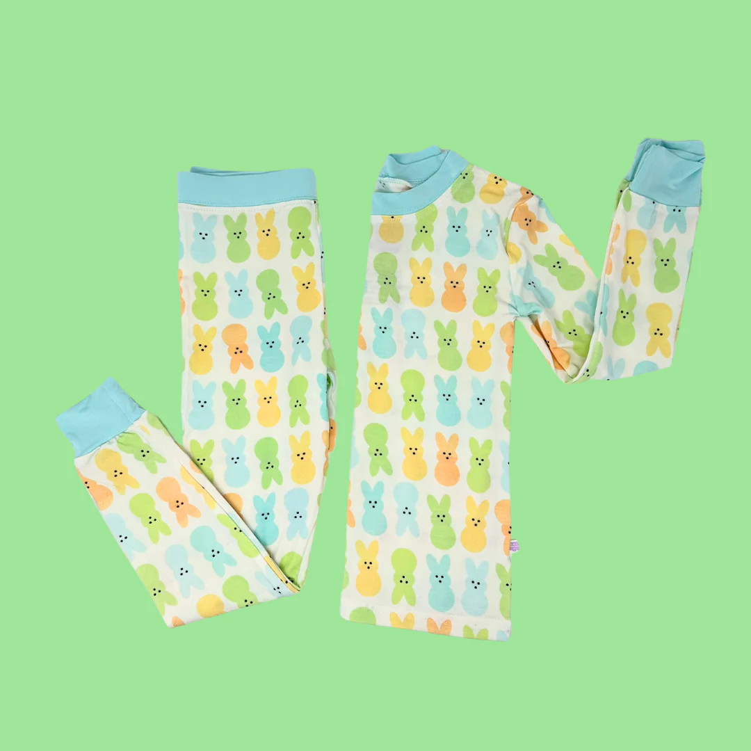 Blue Easter Bunny Premium PJ Set | Poppy Kids Co