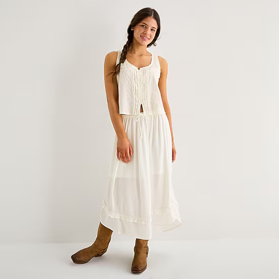 Arizona Womens Juniors Mid Rise Maxi Skirt | JCPenney