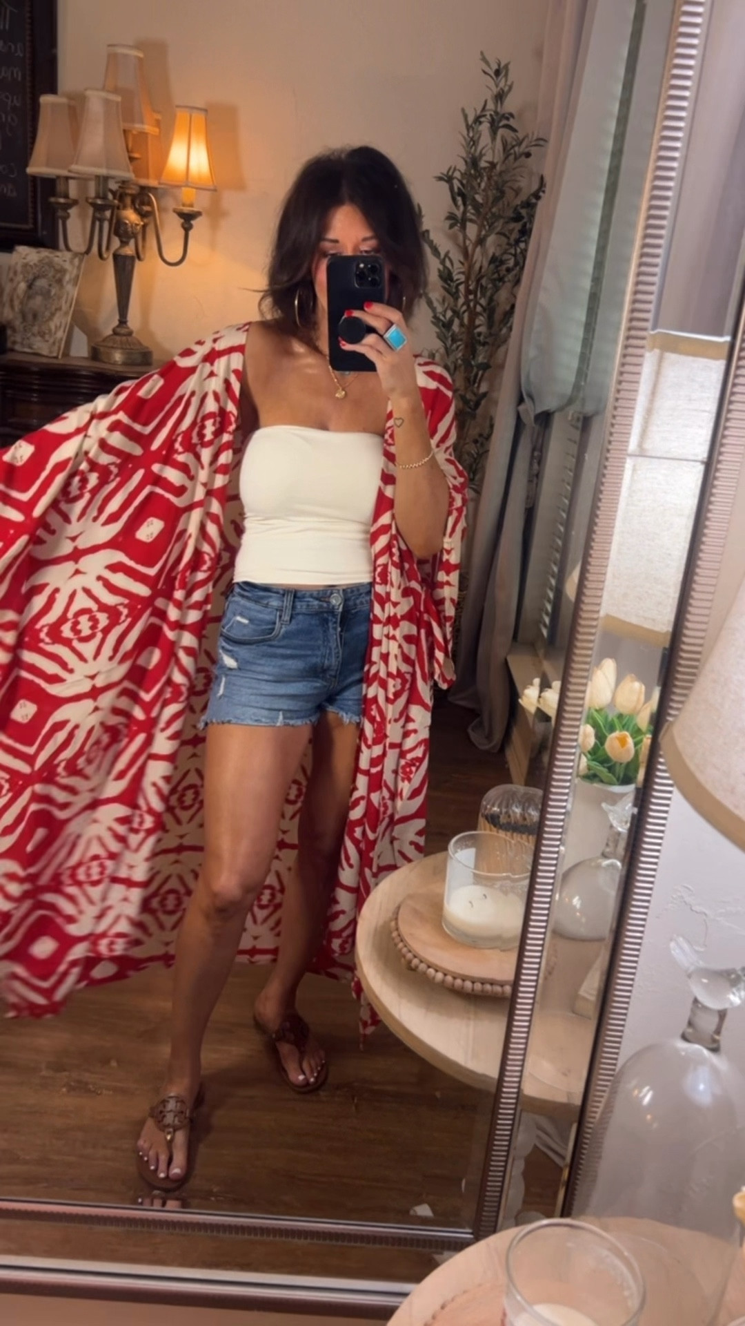 Red kimono